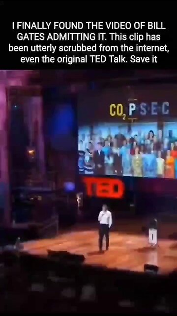 Remember Bill Gates TED TALK?