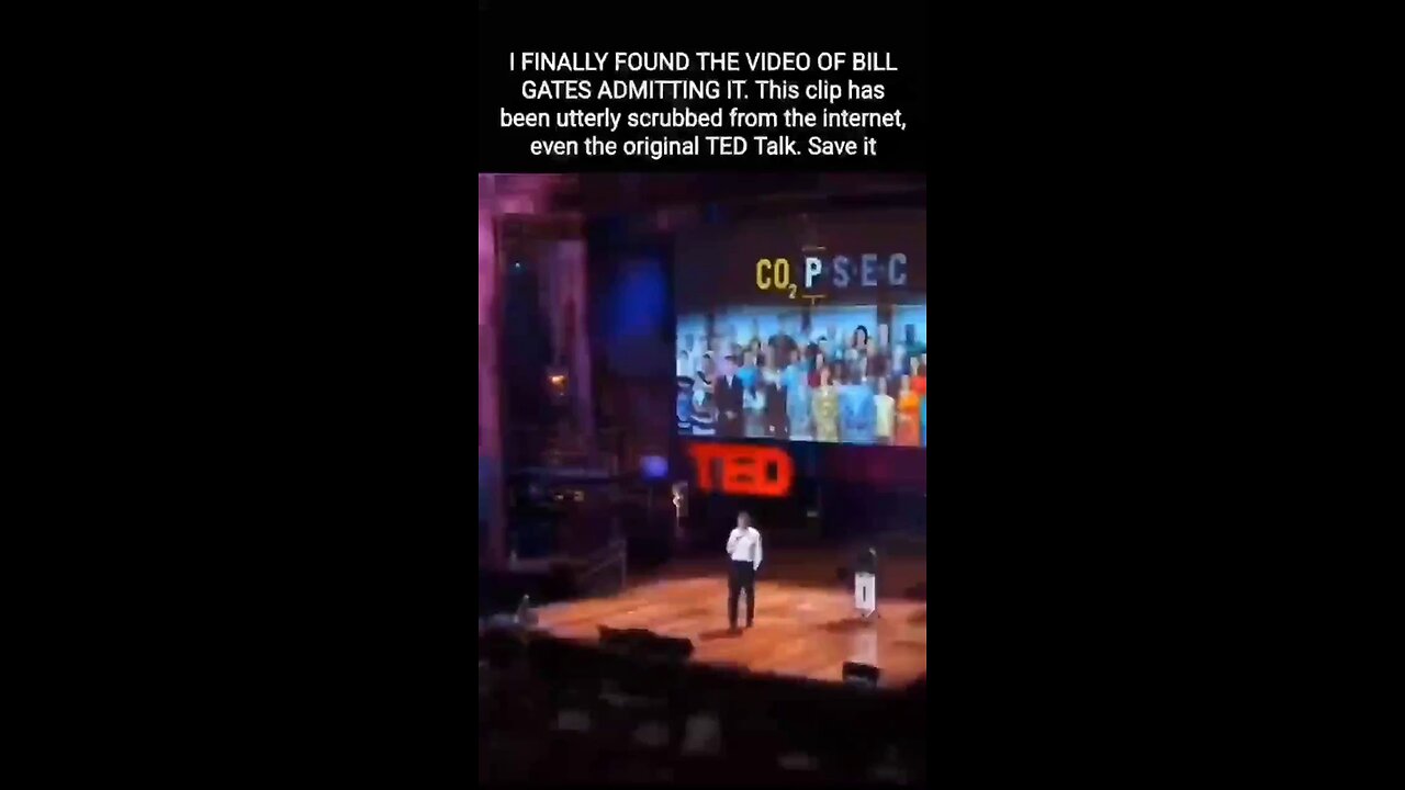 Remember Bill Gates TED TALK?