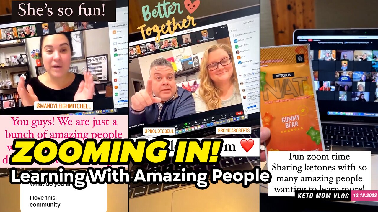 Fun Zoom Time! Learning With Amazing People! | KetoMom Vlog