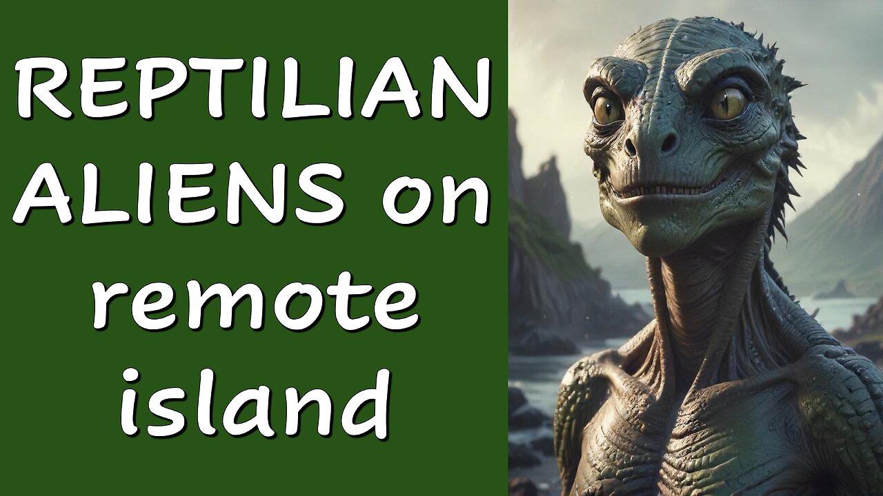 Reptilian aliens scare scientists on a remote island