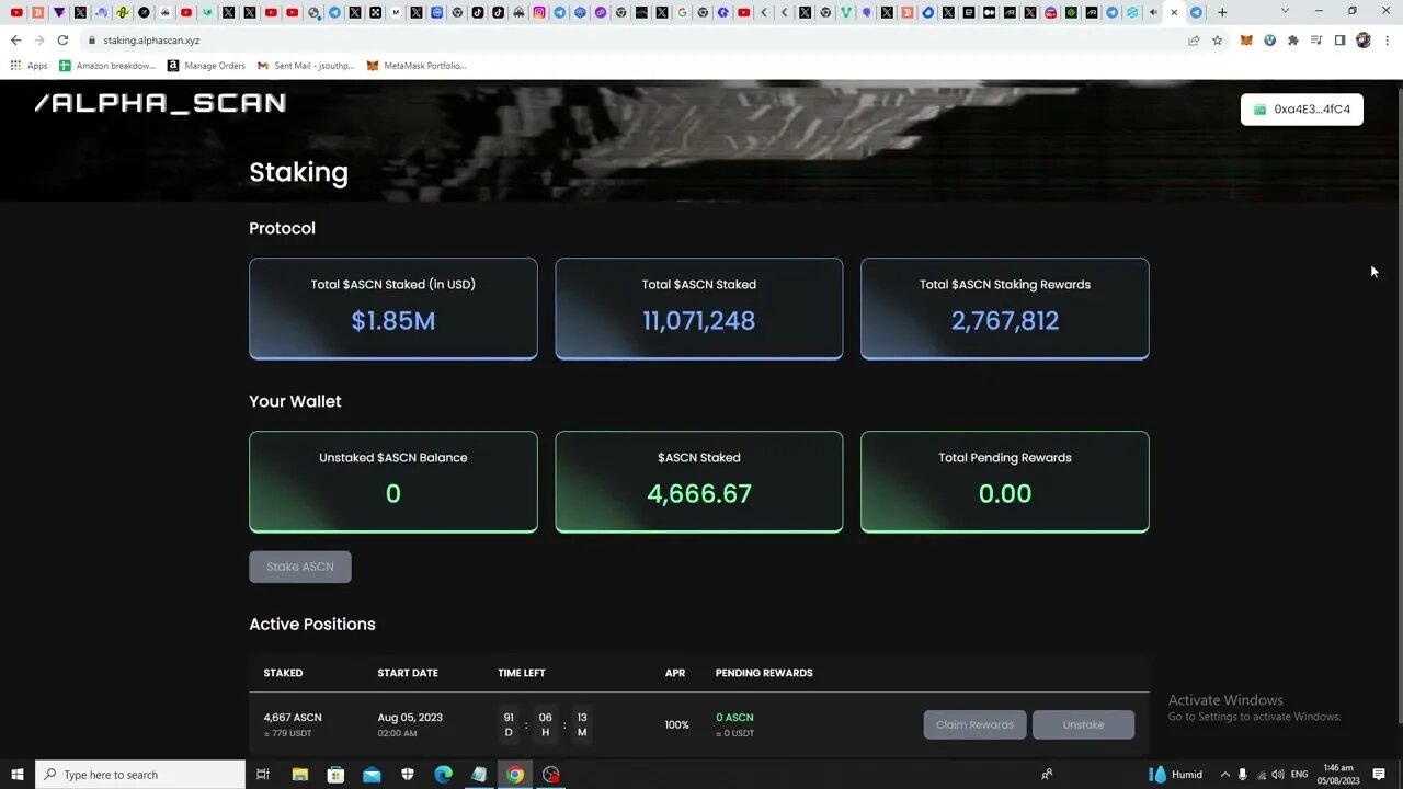 How To Claim Your $ASCN Allocation For Both Telegram Bot And Alphascan Dapp Public Sale Participants