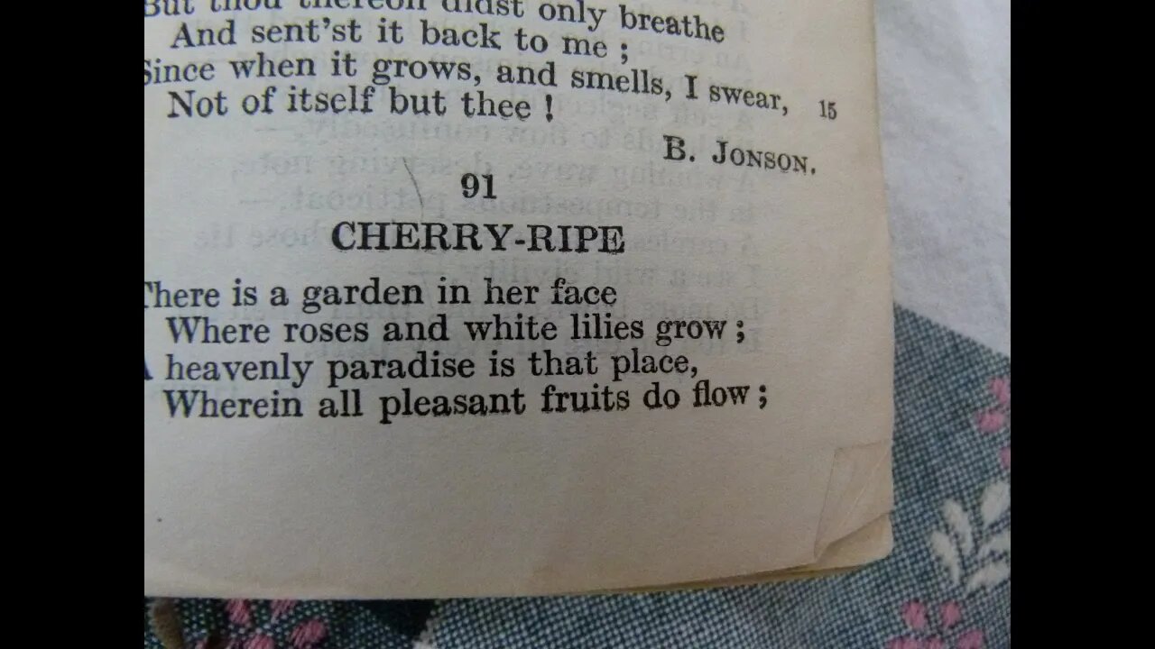 Cherry Ripe - T. Campion