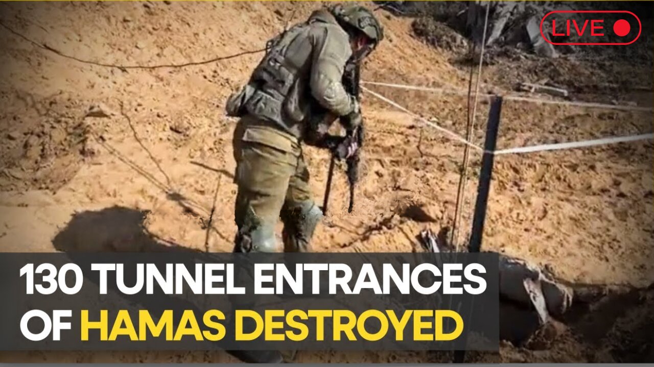 Israel-Palestine War_ Israeli army releases video of Hamas tunnels being destroyed