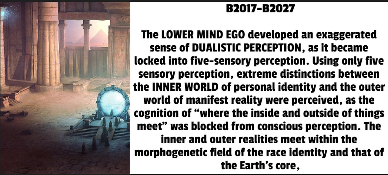 The LOWER MIND EGO developed an exaggerated sense of DUALISTIC PERCEPTION, as it became locked into