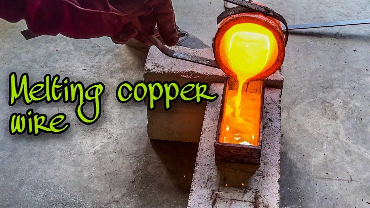 Melting copper wire / #copper melt #devilforgecopper