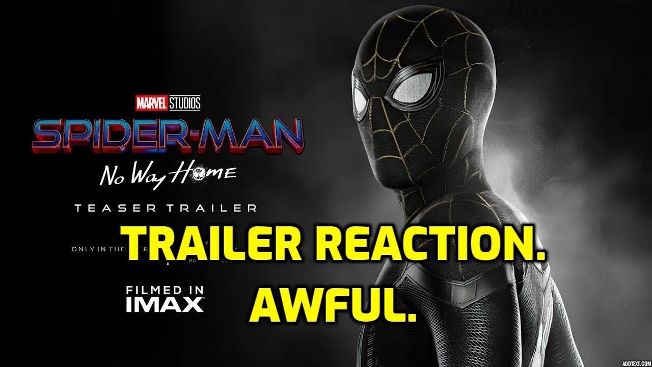 SPIDER-MAN NO WAY HOME TRAILER - REACTION - NINJA KNIGHT