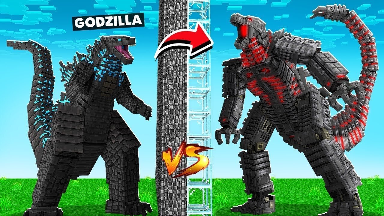 GODZILLA VS MECHAGODZILLA || EPIC MINECRAFT BATTLE