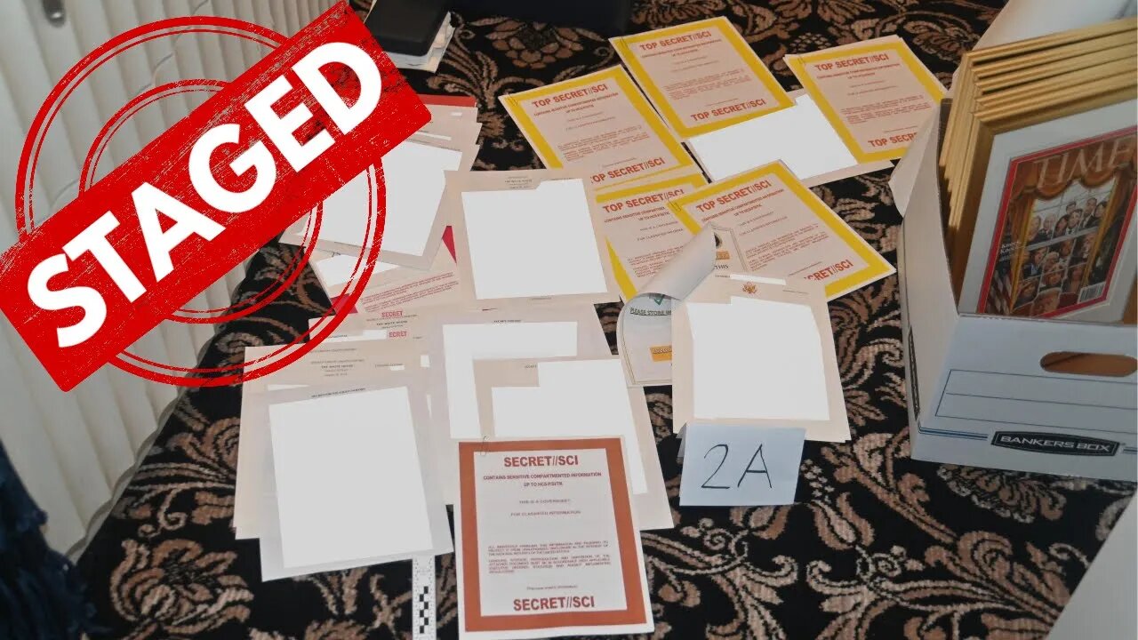 The COMPLETE TRUTH About the Staged "Classified" Documents Picture Released by Biden's DOJ!