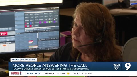 Tucson PSCD's largest 911 center reaches highest staffing ever, but still hiring