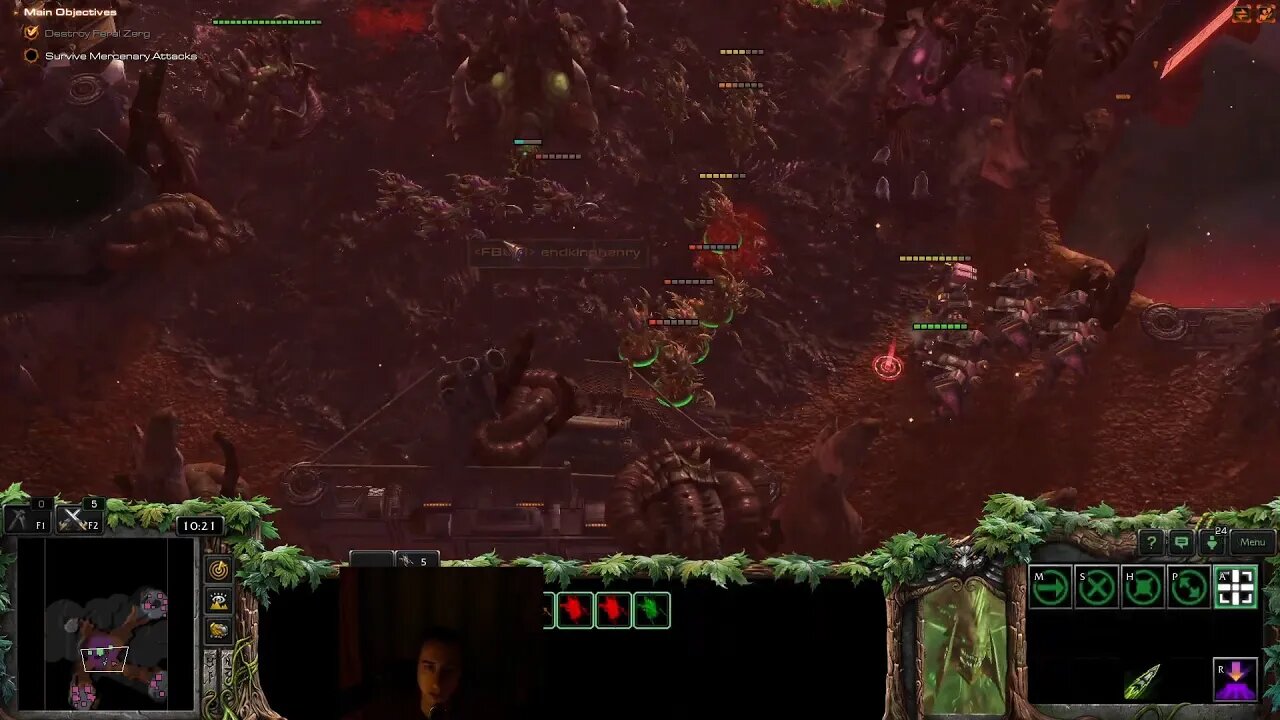 3-player HotS (16-Hydralisk evolution)