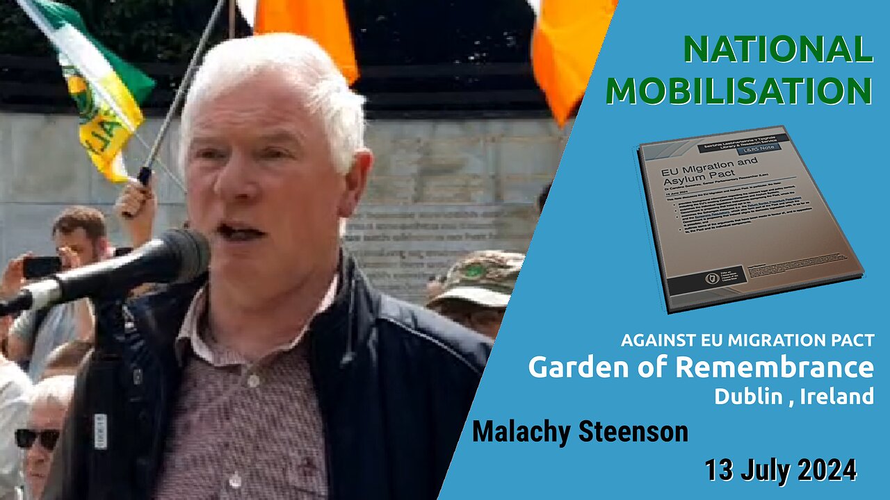 National Mobilisation against eu migration pact - Dublin, Ireland 13 July 2024