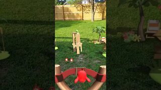 Angry Birds in the Yard #angrybirds #augmentedreality