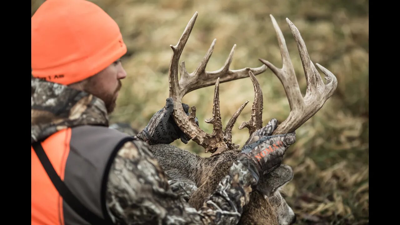 HUGE Kansas Rifle Season Buck With A BOW! - "RAMBO"