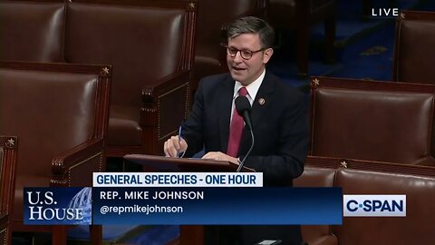 Congressman Johnson leads a Special Order on the House Floor