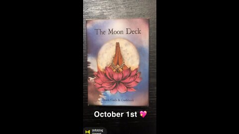 October 1st oracle card: unfolding change