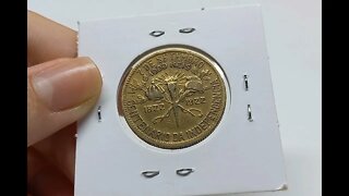 1.000 REIS 1922 CENTENÁRIO DA INDEPENDÊNCIA BRONZE E ALUMINIO EU NÃO ACREDITEI QUANDO VI ESSA MOEDA!
