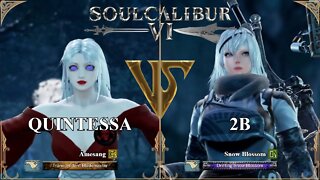 Quintessa (Âmesang) VS 2B (Snow Blossom) (SoulCalibur™ VI: Online)