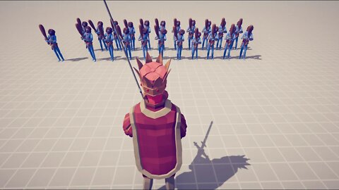 The King Against All Tribal units at the same Price ! totally Accurate Battle Simulator TABS