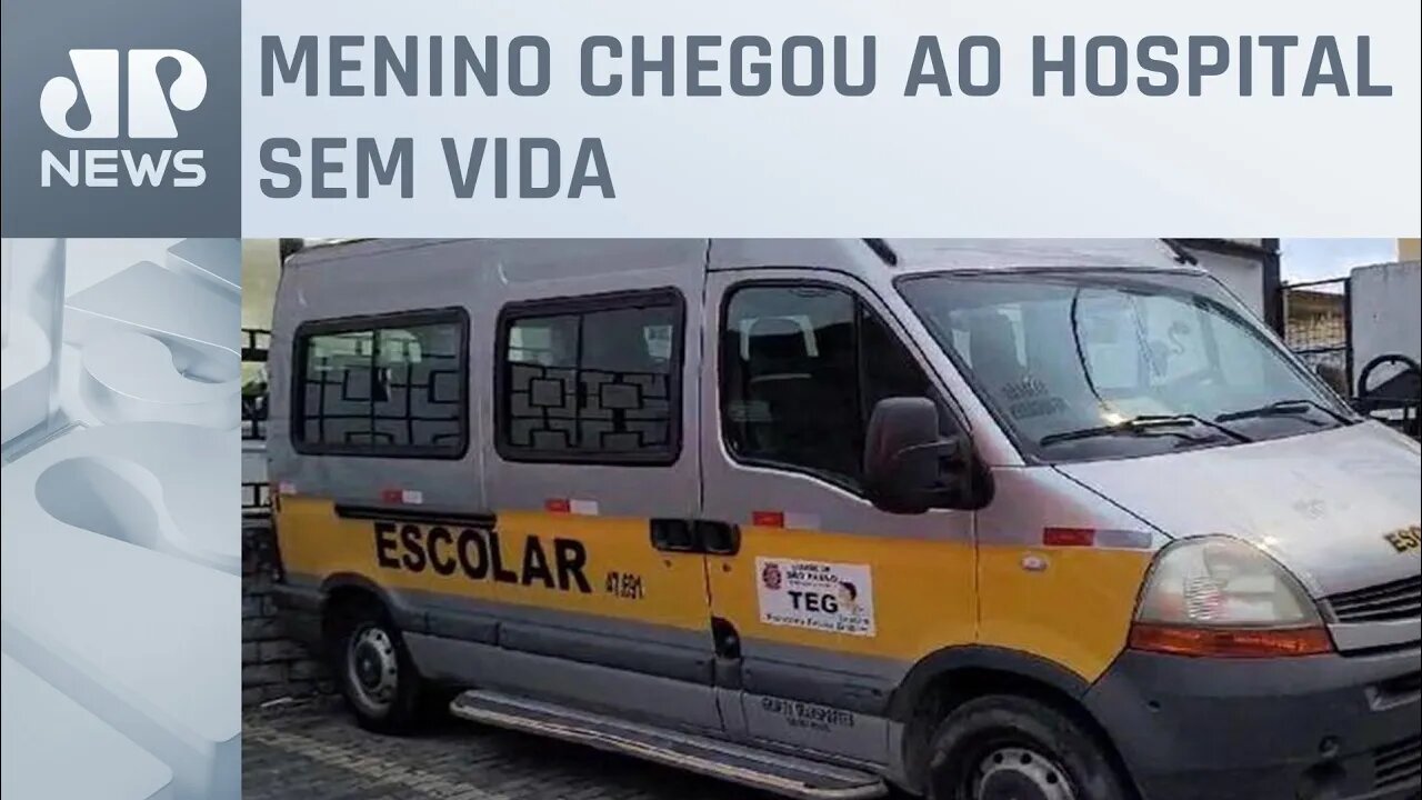 Criança morre após ser esquecida dentro de van escolar em SP