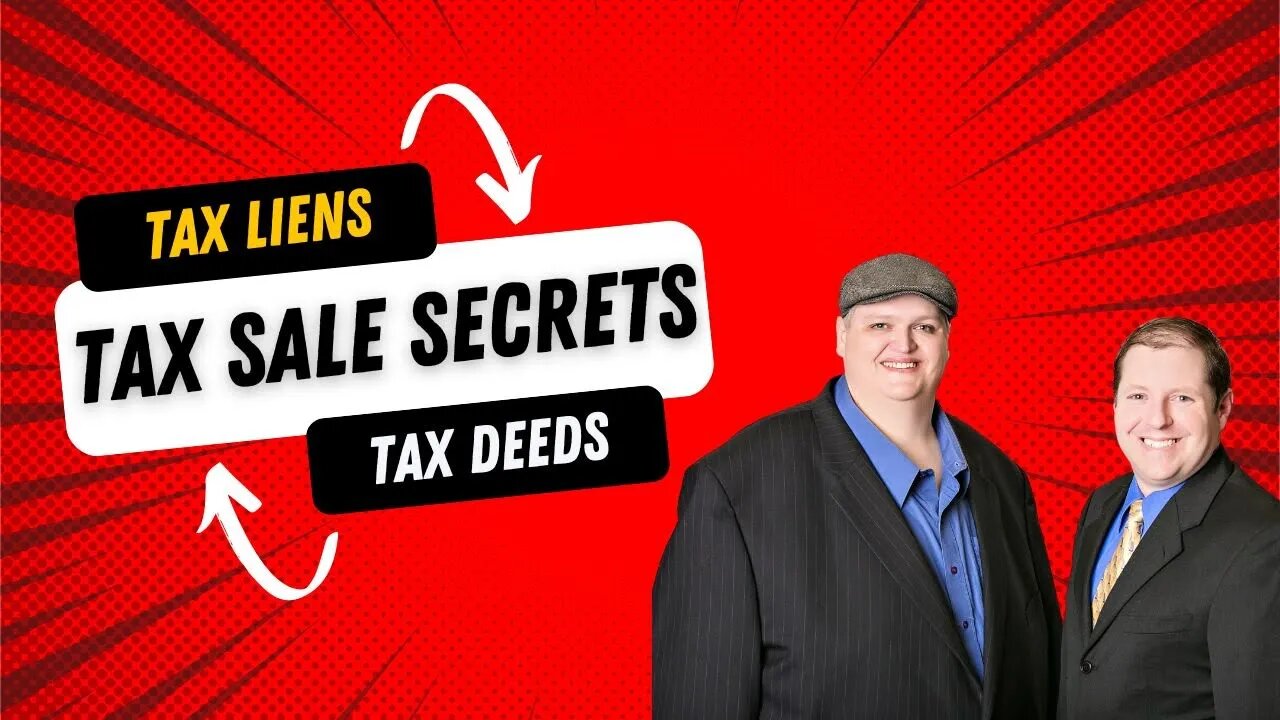 TAX SALE SECRETS YOUTUBE CHANNEL: TEACHING INVESTORS SINCE 2007!