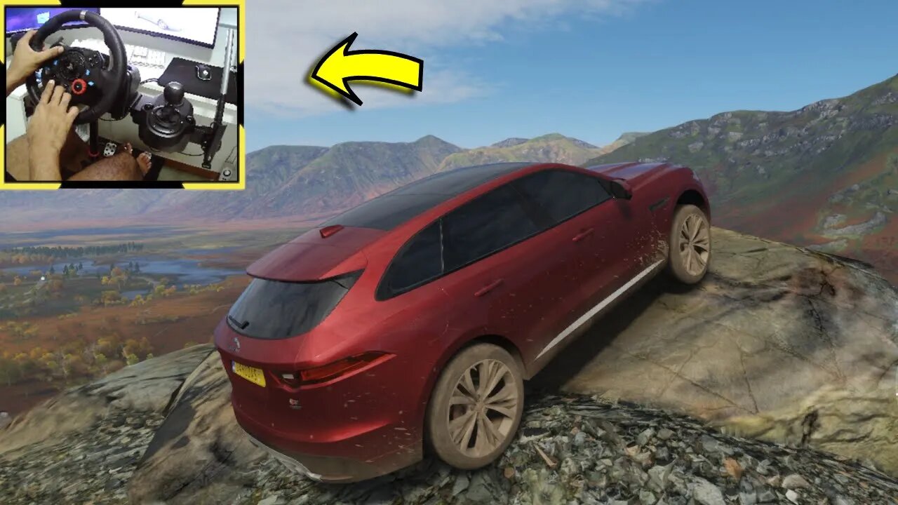 JAGUAR F-PACE S OFF ROAD - Forza Horizon 4 gameplay / Volante Logitech g29