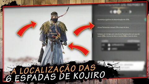 Ghost Of Tsushima, A Localização das 6 Espadas De Kojiro, super Dica Pt Br