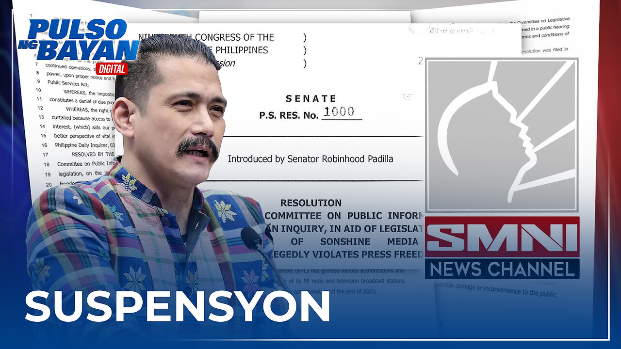 Imbestigasyon sa suspensyon ng SMNI, pormal na hiniling sa Senado