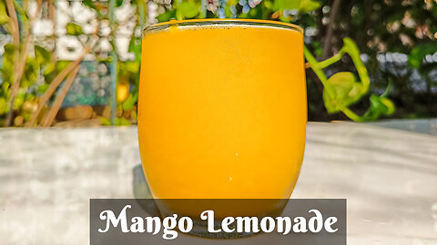 Mango Lemonade | মাত্র দুই মিনিটে তৈরি ম্যাংগো লেমনেড | Tropical Iced Mango Lemonade