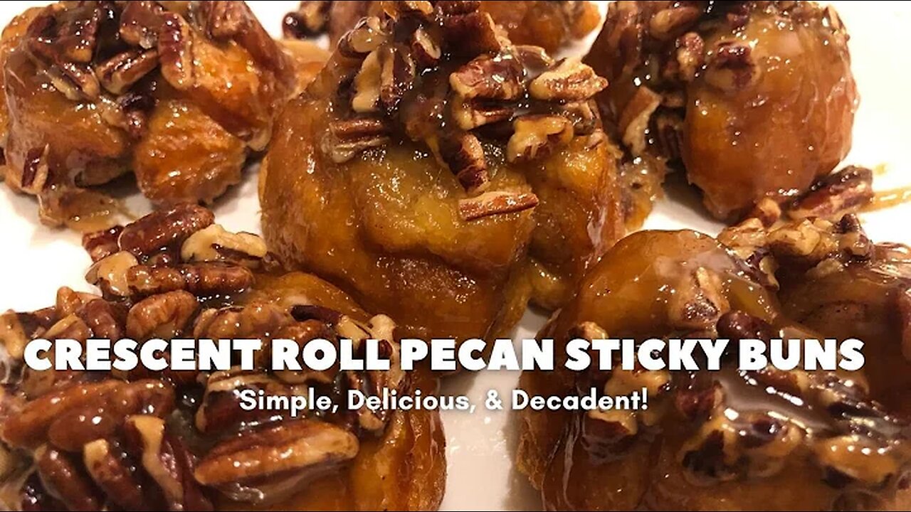 Crescent Roll Pecan Sticky Buns - Delicious Dessert Recipe! Cc by Foodamentary: Adventures in Food