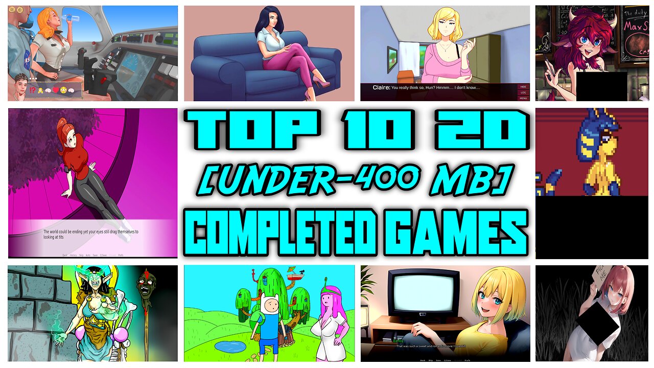 [UNDER-400 MB] Top 10 2D Completed Games | Like Summertime saga | 2024 | EzrCaGaminG