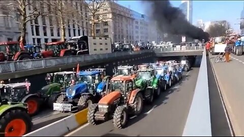 🚨WATCH: BRUSSELS - The farmers are coming agai