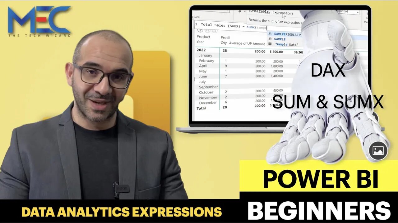 Power BI - DAX - BASIC EXPRESSIONS SUM & SUMX