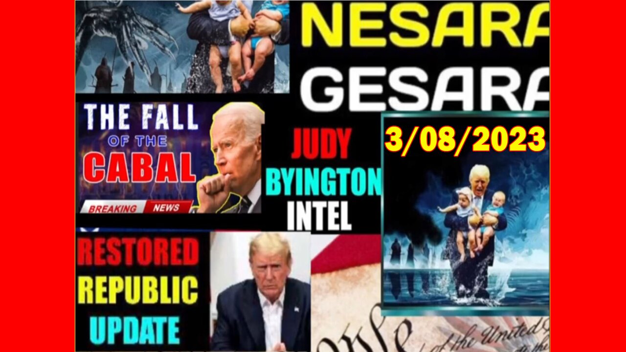 Judy Byington. SGAnon Situation Update 03/08/23 Trump Return