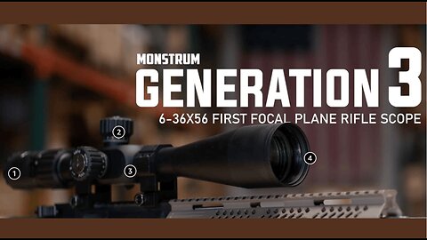 Monstrum G3 6-36x56 FFP Rifle Scope