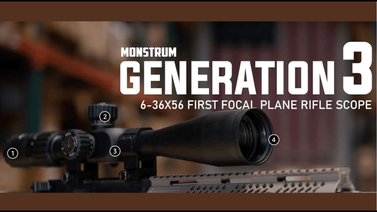 Monstrum G3 6-36x56 FFP Rifle Scope