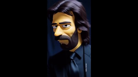 If The Simpsons were filmed in John Wick #movie #cinema #johnwick4 #animatediff #keanureeves