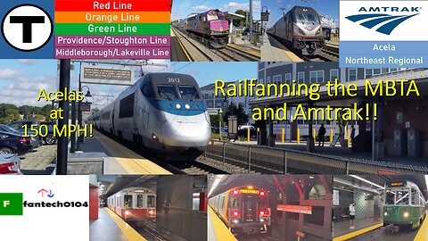 Fall railfanning in Downtown Boston and the Metropolitan area! Featuring Acelas at 150 MPH!