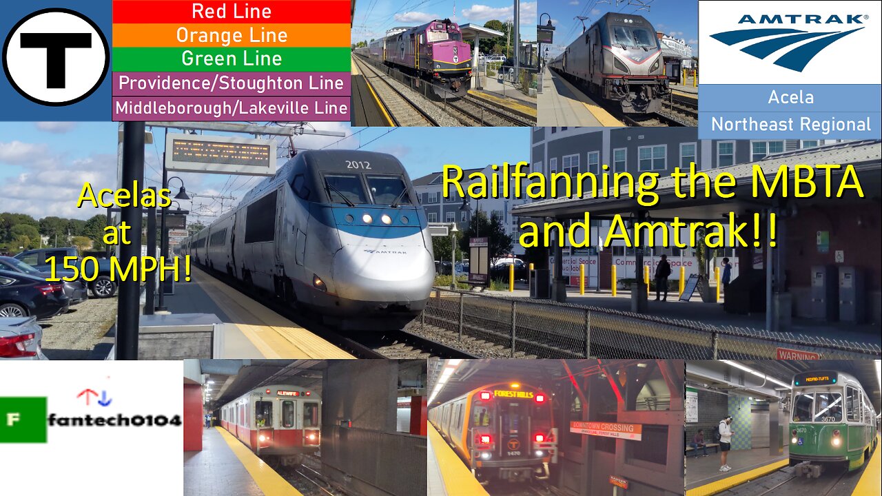 Fall railfanning in Downtown Boston and the Metropolitan area! Featuring Acelas at 150 MPH!