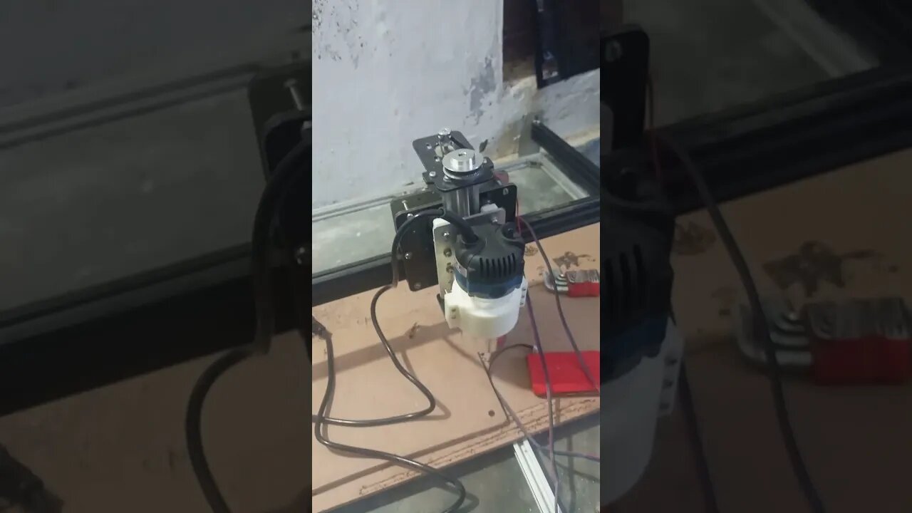 y x axis working cnc machine