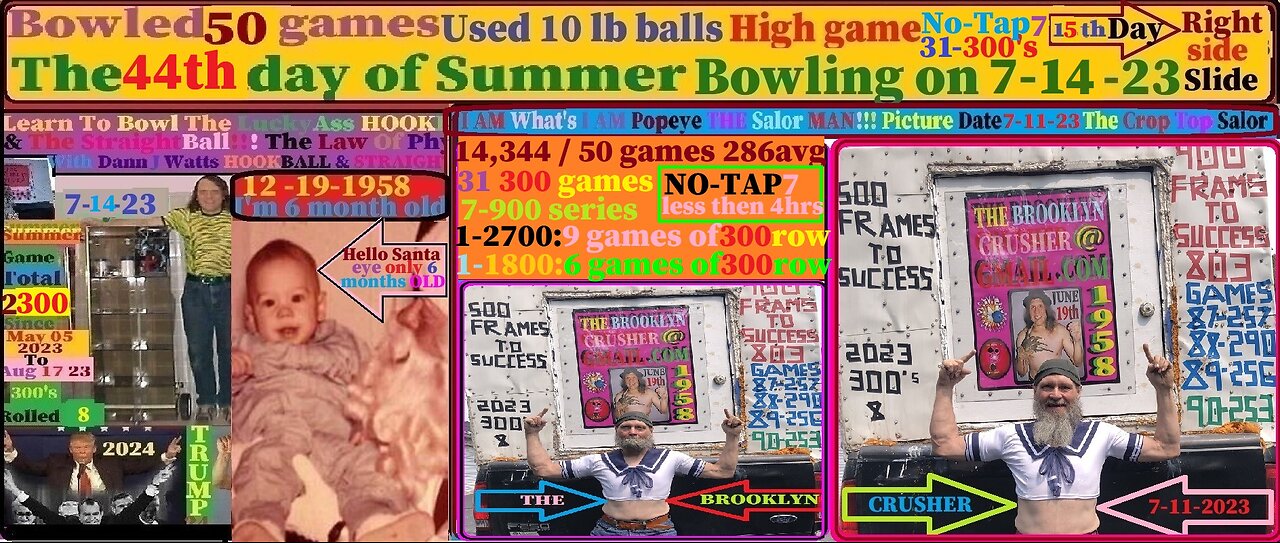 2300 games bowled become a better Straight/Hook ball bowler #167 with the Brooklyn Crusher 7-14-23