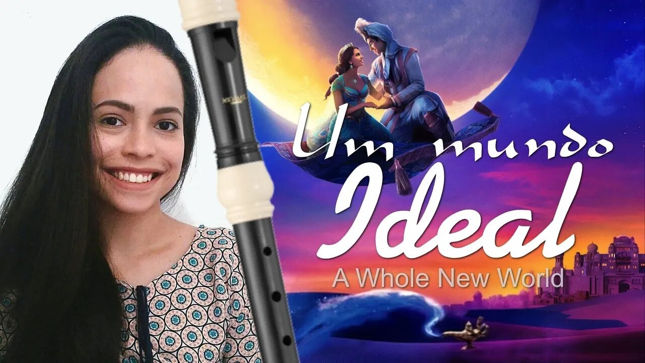 Um mundo ideal - Tema de Aladdin e Jasmine - Dueto de flauta doce