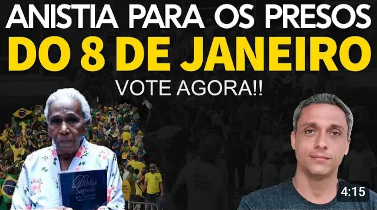 Compartilhem - Senado publicou uma consulta pública sobre os presos de 8 de janeiro. VOTE!