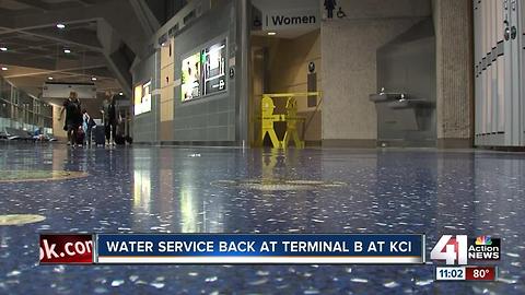 Line break shuts off water to Terminal B at KCI for 13+ hours