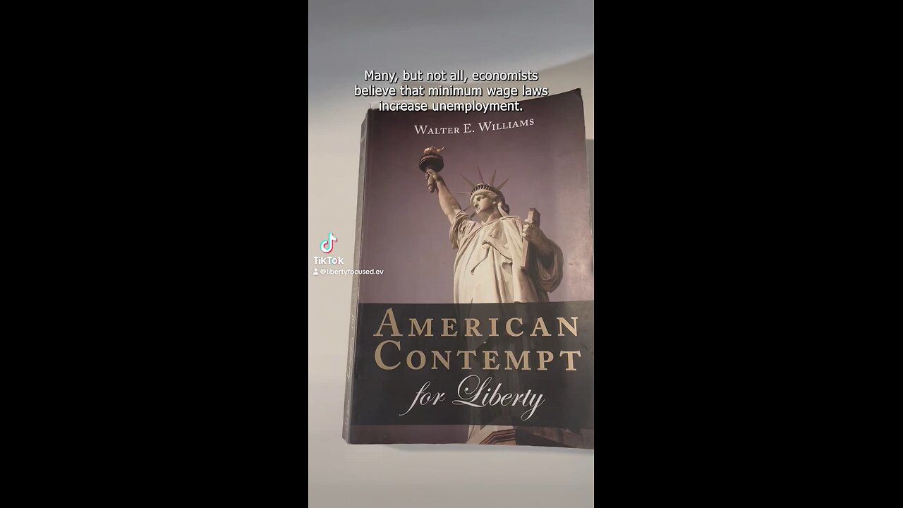Walter E. Williams argues minimum wages increase unemployment among marginalized youth