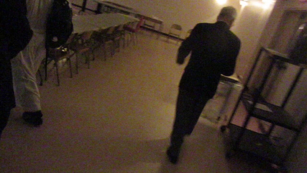 Heading to the top of the tower at Don Orione Shrine