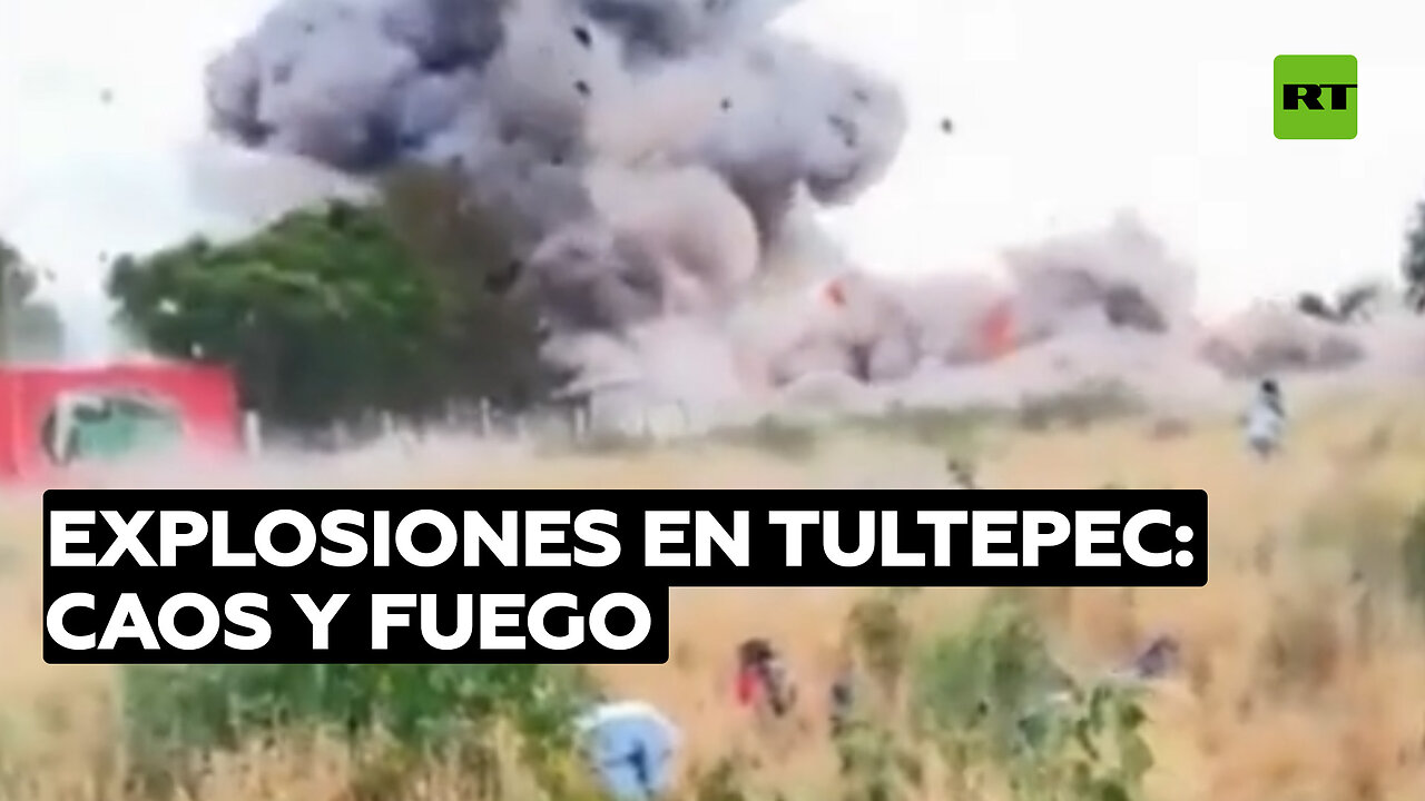 Se registra una fuerte explosión de polvorín en el Estado de México