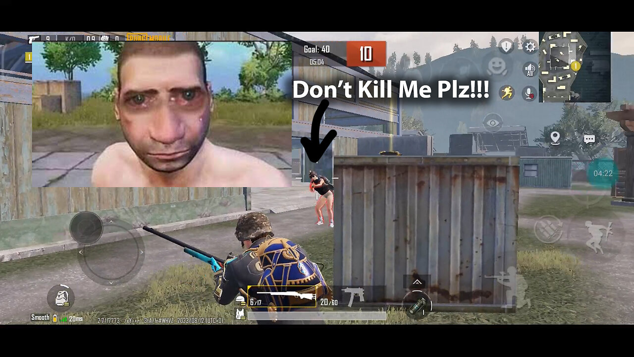 Player Started Crying not to kill Him.