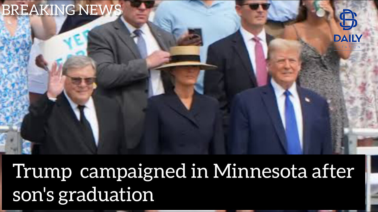 Trump campaigns in Minnesota after son's graduation|Latest updates|