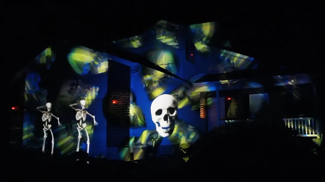 2019 Halloween House Projection Mapping Display Live
