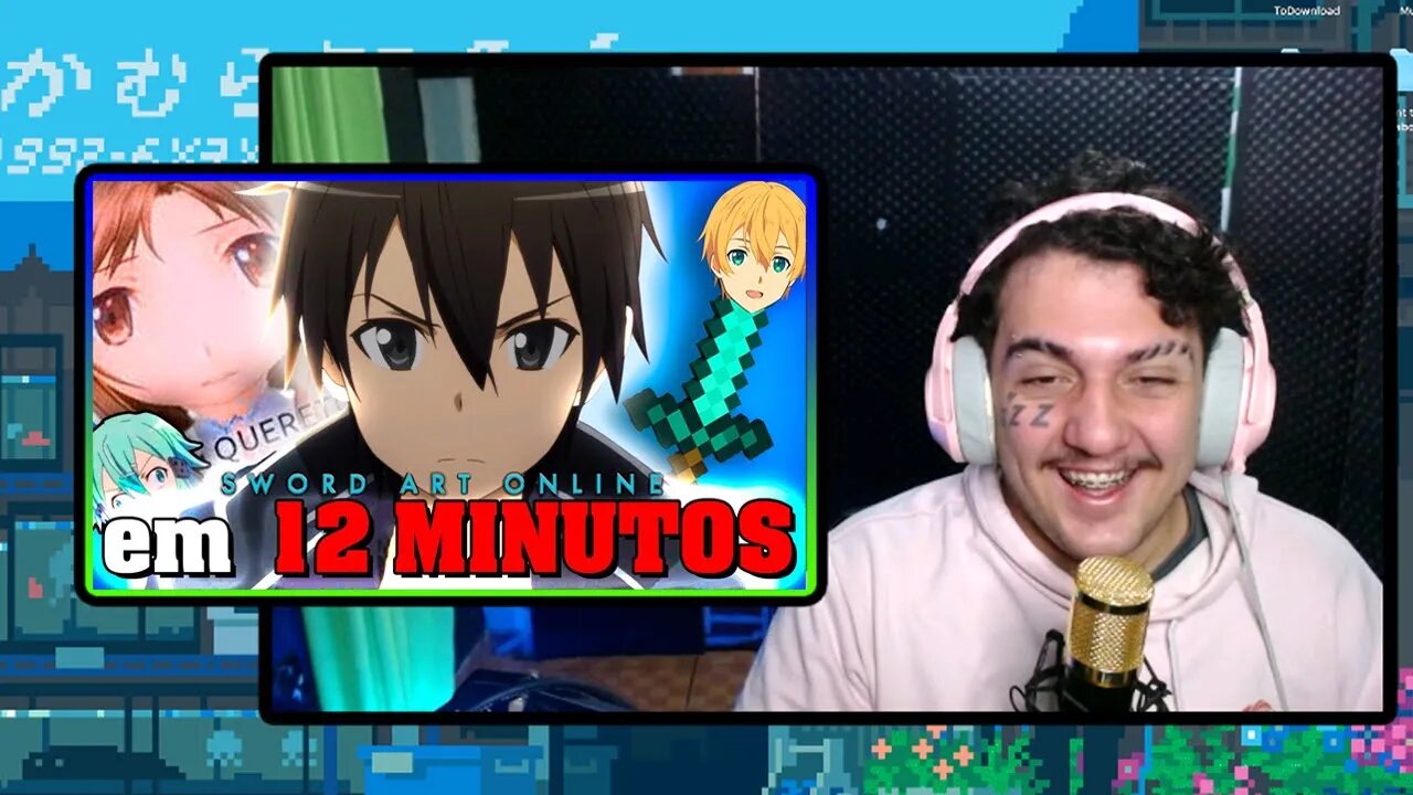 Sword art Online em 12 MINUTOS | TsukiUraya | REACT = MURIEL =